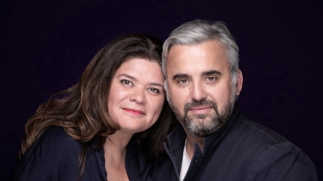 Les députés français du groupe LFI, Raquel Garrido et Alexis Corbière.