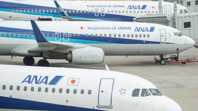 Des avions de All Nippon Airways à l'aéroport international de Haneda à Tokyo.