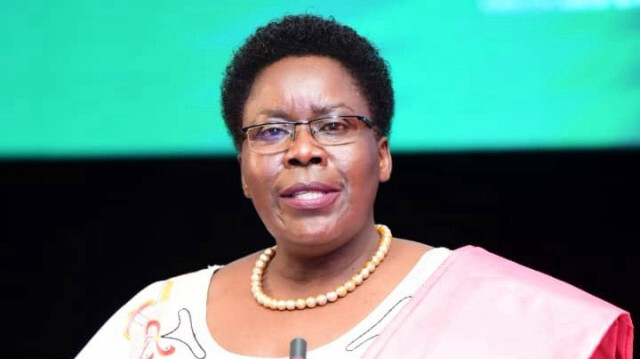 Représentante permanente de la République d'Ouganda auprès de l'Union africaine (UA) et Présidente du Conseil de paix et de sécurité (CPS) de l'UA, ambassadrice Rebecca Amuge Otengo.