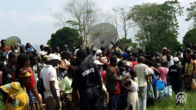 Des ressortissants congolais expulsés d'Angola arrivant à la frontière sud-est de leur pays, mercredi le 17 janvier 2024 .