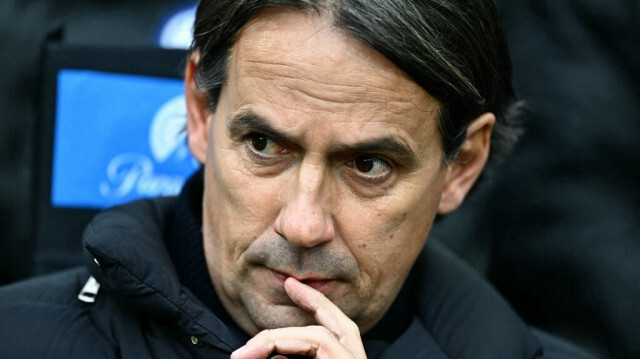 Le coach italien de l'Inter Milan, Simone Inzaghi, à Milan le 6 janvier 2024.