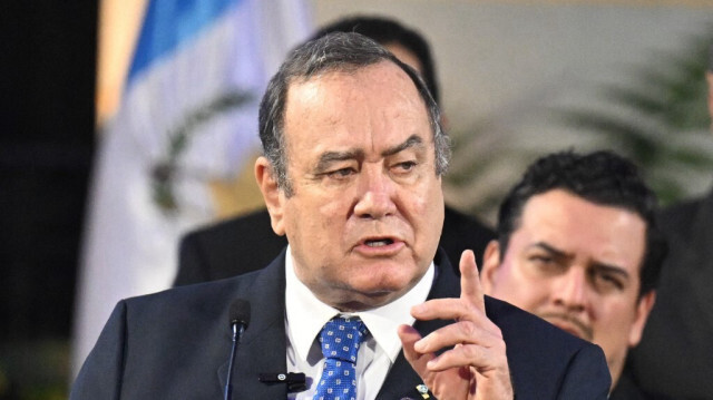 L'ancien président du Guatemala, Alejandro Giammattei.