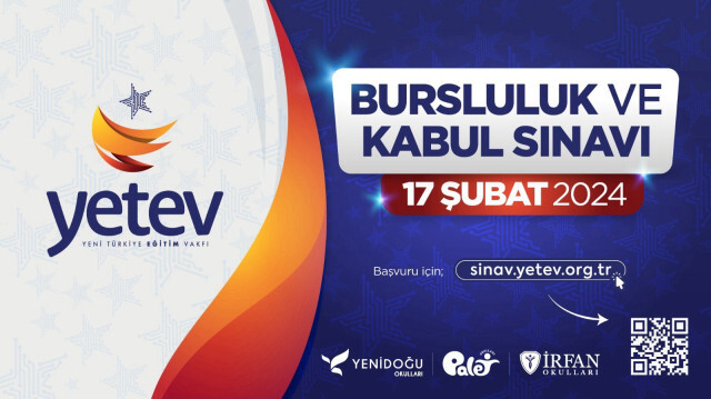 Yeni türkiye eğitim vakfı (YETEV) bursluluk sınavı başvuruları başladı.