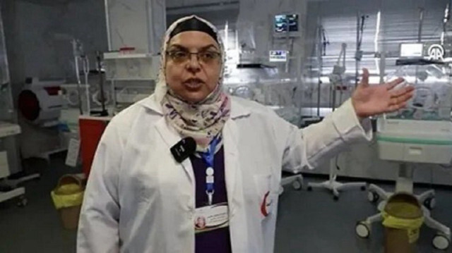 L'obstétricienne de l'hôpital Shifa à Gaza en Palestine, Fadia Malhis, le 19 janvier 2024.