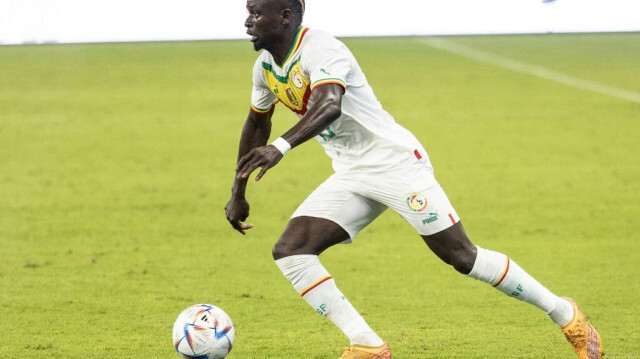 Sadio Mané lors du match de qualification du Groupe L de la Coupe d'Afrique des Nations (CHAN) 2023 entre le Sénégal et le Mozambique, au Stade Abdoulaye Wade, à Dakar, le 24 mars 2023.