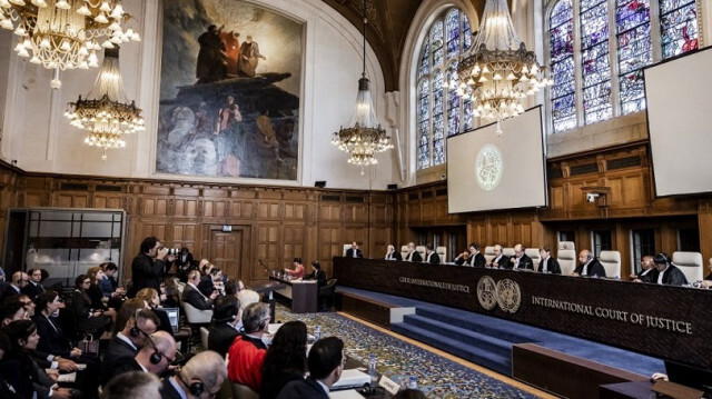 La Cour internationale de Justice (CIJ), l'organe judiciaire principal des Nations Unies qui a son siège à la Haye aux Pays-Bas.