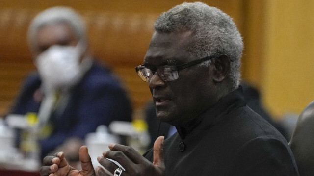 Le Premier ministre des Îles Salomon, Manasseh Sogavare.