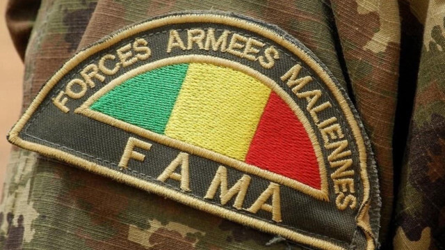 Une photo montrant le badge des Forces Armées Maliennes (FAMa), dont la date et le lieu de la prise sont méconnus.