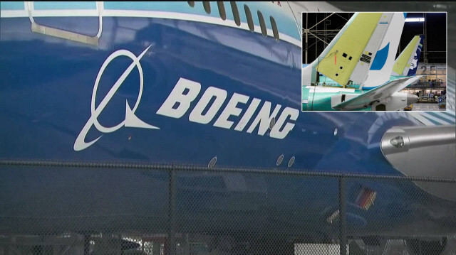 Alaska Hava Yollarına ait Boeing marka bir uçak.