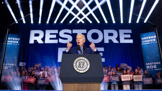 Le président américain, Joe Biden lors de son discours au Hylton Performing Arts Center à Manassas, Virginie, le 23 janvier 2024.