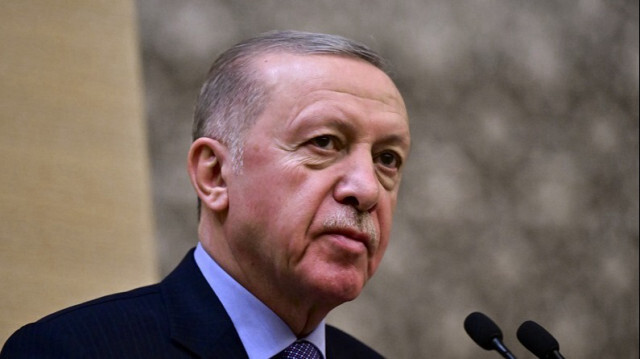 Le Président de la République de Türkiye, Recep Tayyip Erdogan à Ankara en Turkiye, le 24 janvier 2024.