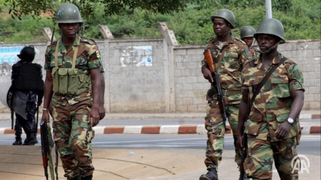 Photo montrant des soldats appartenant à l'armée burkinabè, dont la date et le lieu de la prise sont inconnus.