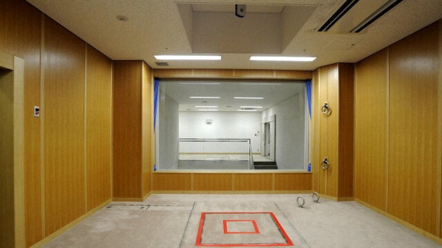 Une salle d'exécution au centre de détention de Tokyo à Tokyo au Japon. 