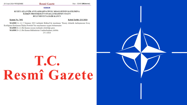 İsveç'e NATO onayı Resmi Gazete'de