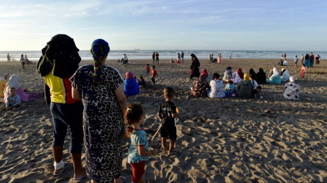 Photo de la plage de Casablanca le 2 octobre 2019.