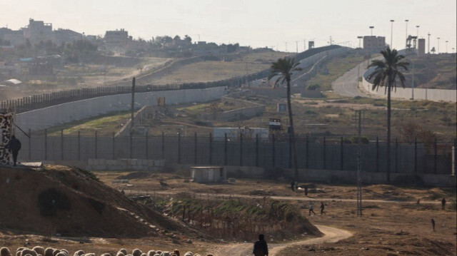 La frontière avec l'Égypte et Rafah dans le sud de la bande de Gaza, le 16 janvier 2024