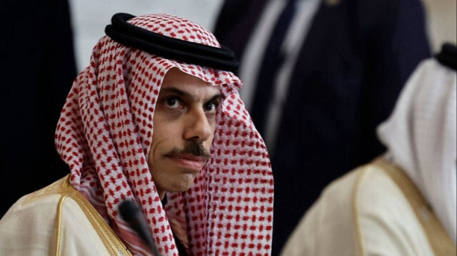 Le ministre saoudien des Affaires étrangères, Faisal bin Farhan, lors d'une réunion au Caire, le 28 janvier 2024.
