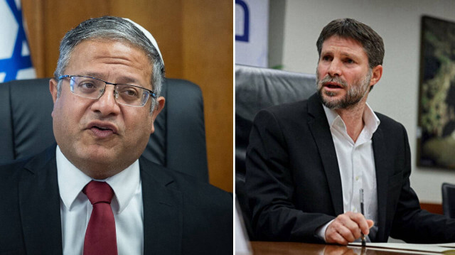 İsrailli Bakanlar Bezalel Smotrich ve Itamar Ben Gvir.