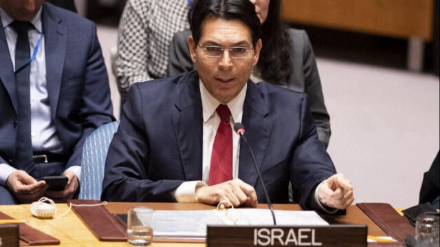 Danny Danon s'adressant au Conseil de sécurité de l'ONU, au siège des Nations unies, le 11 février 2020 à New York. 