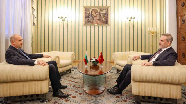 Bulgaristan Cumhurbaşkanı Rumen Radev - Dışişleri Bakanı Hakan Fidan