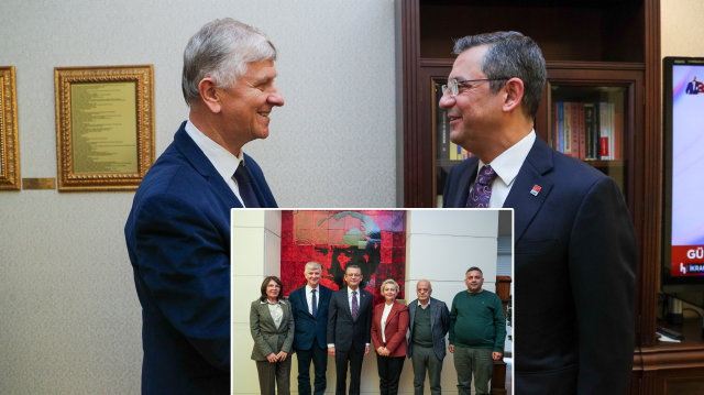 Türk ordusuna 'Nazi ordusu' diyen Barış Vakfı yöneticileri CHP Genel Merkezi'nde Özgür Özel tarafından ağırlandı.