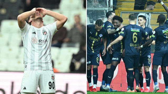 Beşiktaş ligde son 3 lig maçında 3-1 skorla mağlup oldu.