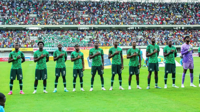 La sélection nigériane de football.