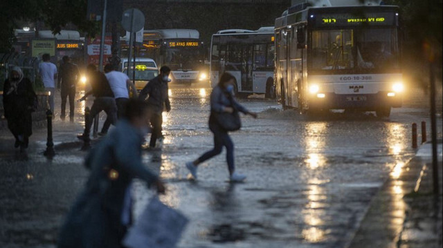 Ankara için kuvvetli yağış uyarısı yapıldı. 