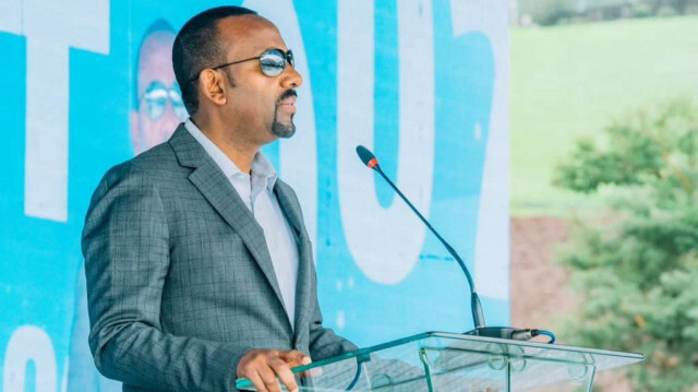 Le Premier ministre éthiopien Abiy Ahmed Ali s'est adressé lors d'une cérémonie à Addis-Abeba, en Ethiopie, le 20 octobre 2023.