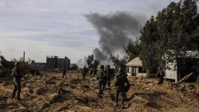 L'armée d'occupation dans la bande de Gaza, le 08 janvier 2024.