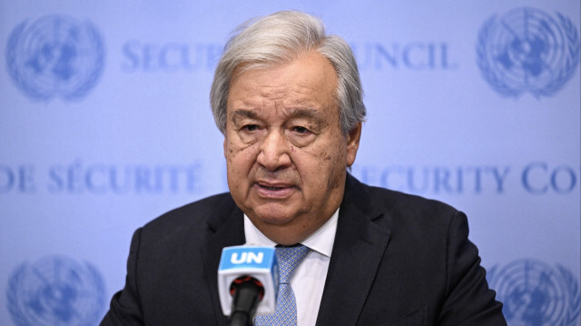 Birleşmiş Milletler (BM) Genel Sekreteri Antonio Guterres açıklama yaptı.