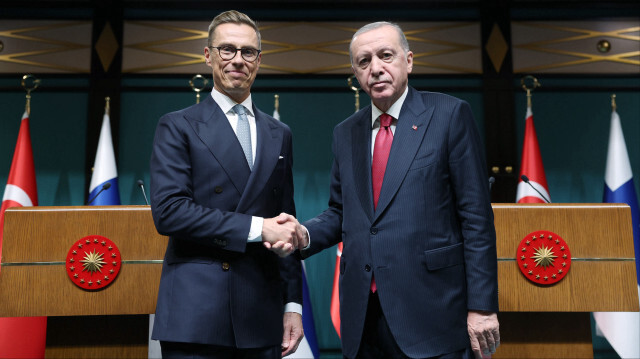 Finlandiya Cumhurbaşkanı Alexander Stubb - Cumhurbaşkanı Recep Tayyip Erdoğan