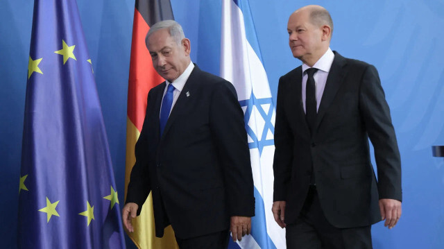 İsrail Başbakanı Netanyahu - Almanya Başbakanı Scholz
