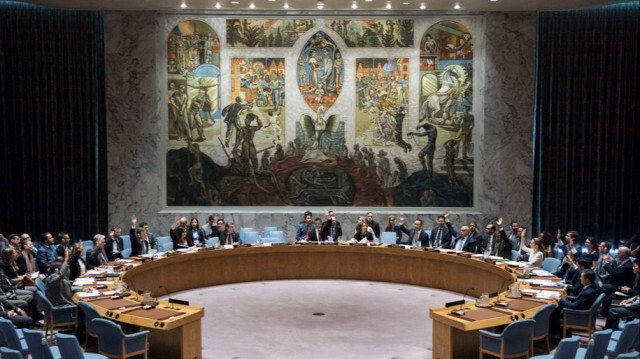 Le Conseil de sécurité des Nations Unies à New York, aux États-Unis.