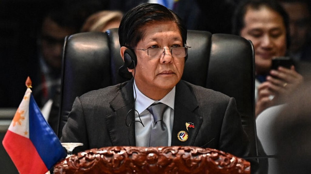 Le président philippin Ferdinand Marcos Jr assiste au 25e sommet ANASE-Corée du Sud lors des 44e et 45e sommets de l'Association des nations de l'Asie du Sud-Est (ANASE) à Vientiane, le 10 octobre 2024.