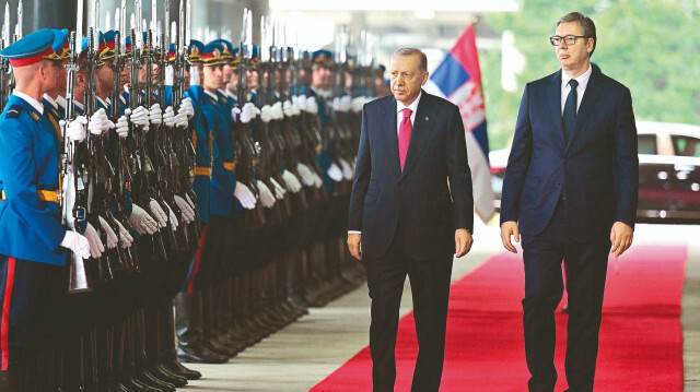 Cumhurbaşkanı Recep Tayyip Erdoğan ve Sırbistan Cumhurbaşkanı Aleksandar Vucic