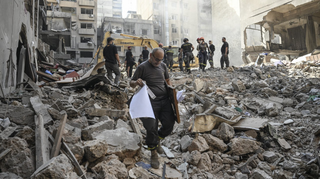 L'armée israélienne a mené une frappe aérienne sur le quartier de Nowayri, dans la capitale libanaise Beyrouth, le 11 octobre 2024.