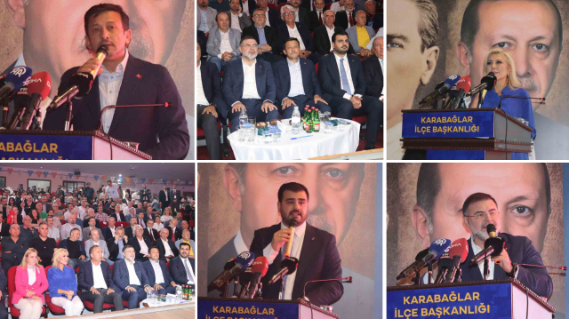 İzmir'de AK Parti Karabağlar 6. Olağan İlçe Kongresi, Karabağlar Halk Eğitim Merkezi'nde gerçekleştirildi.