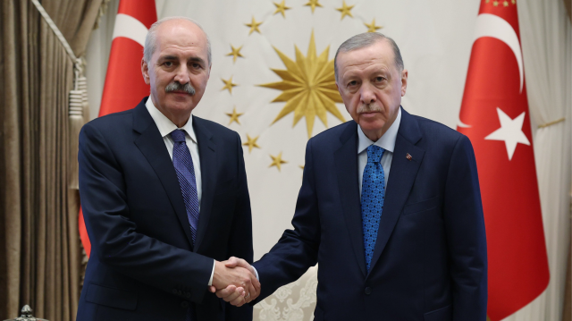 TBMM Başkanı Numan Kurtulmuş - Cumhurbaşkanı Recep Tayyip Erdoğan