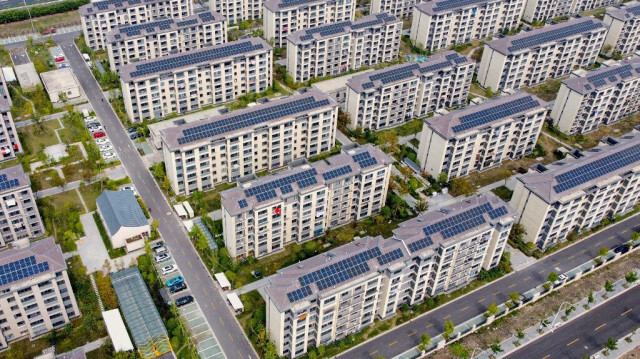 Des logements résidentiels dans la communauté Hemu sur l'île de Chongming, à Shanghai.