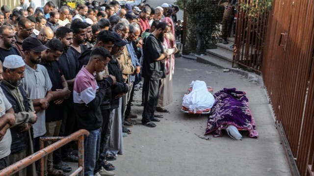 Les corps des Palestiniens tués lors d'une attaque israélienne dans la Bande de Gaza.