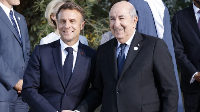 Le président français Emmanuel Macron et son homologue algérien, Abdelmadjid Tebboune.
