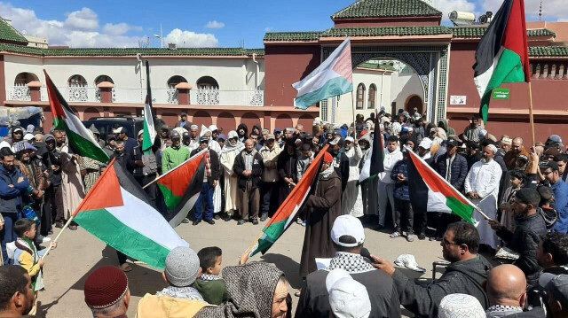 "جباليا عنوان الصمود".. آلاف المغاربة يتضامنون مع فلسطين ولبنان