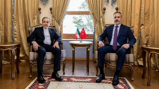  Turkish Foreign Minister Hakan Fidan meets with the Iranian Foreign Minister Abbas Arakchi at the Istanbul Office of the Ministry of Foreign Affairs in Istanbul, Türkiye on October 19, 2024.