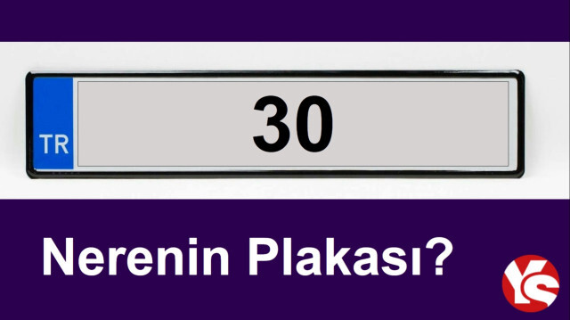 30 plaka kodu