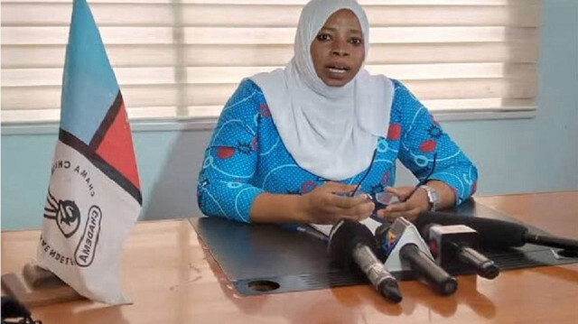 Aisha Machano, porte-parole de la branche féminine du principal parti d'opposition tanzanien, Chadema.