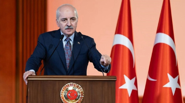 Turkish parliament speaker Numan Kurtulmus 