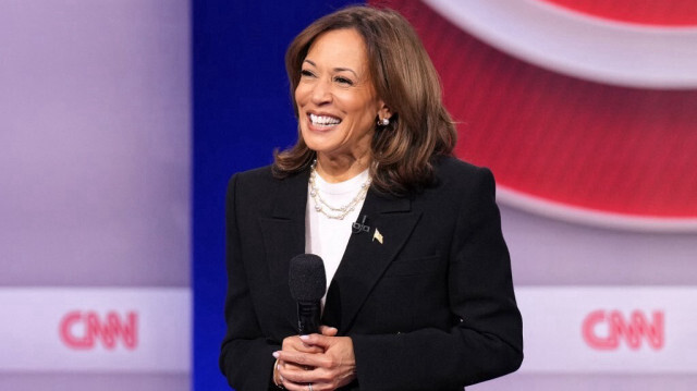 La vice-présidente des États-Unis et candidate démocrate à l'élection présidentielle, Kamala Harris.