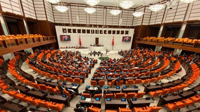 La Grande Assemblée Nationale de la Turkiye, a voté une motion sur l'attaque terroriste contre la TAI à Ankara, le 24 octobre 2024.