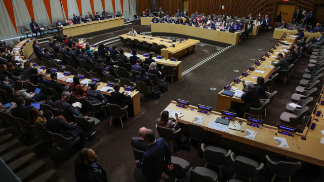 Vue générale du G20 en marge de la 79e session de l'Assemblée générale des Nations Unies (AGNU 79) au siège de l'Organisation des Nations Unies (ONU) à New York, États-Unis, le 25 septembre 2024.